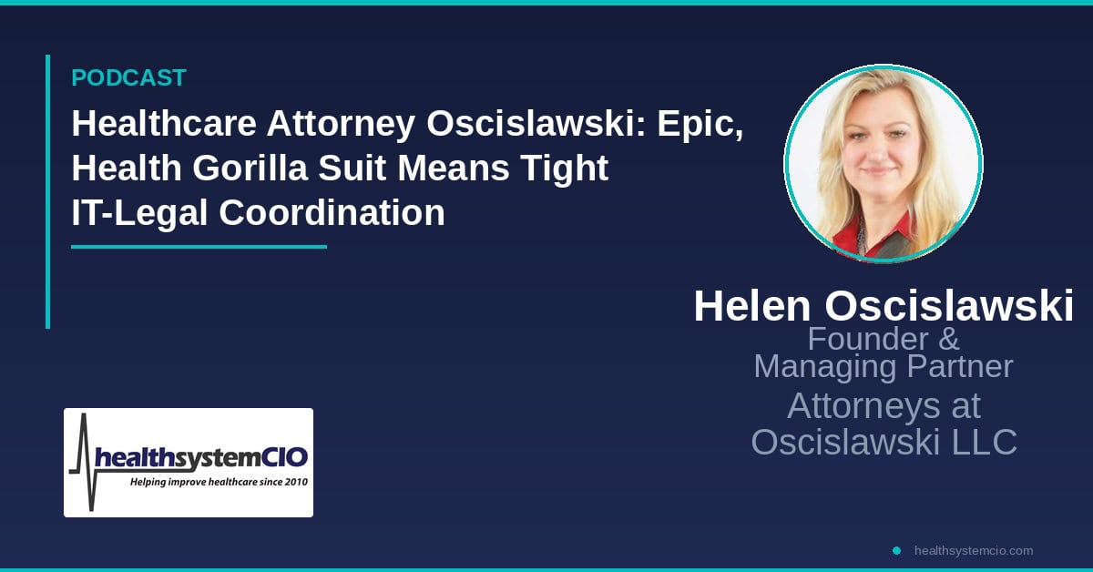 Veteran attorney breaks down the Epic, Health Gorilla suit and explains why CIOs need tighter legal coordination on TEFCA risk. Watch below or on YouTube. The Epic, Health Gorilla lawsuit has jolted health systems into rethinking how their technology and lega…