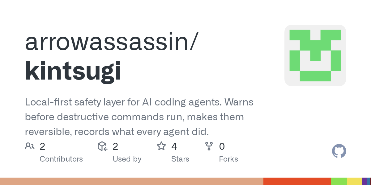 AI coding agents now run real shell commands on your machine — rm -rf, git
push --force, DROP TABLE, dd, writes straight to disk. Almost always that's
fine. The one time it isn't (a hallucinated path, a prompt-injected
instruction, a confident wrong guess) th…